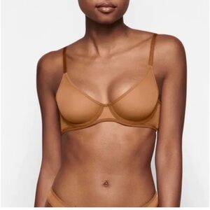 *SKIMS* Oxide Jelly Sheer Intimates Smooth Underwire Scoop Bra NWT Size 34B